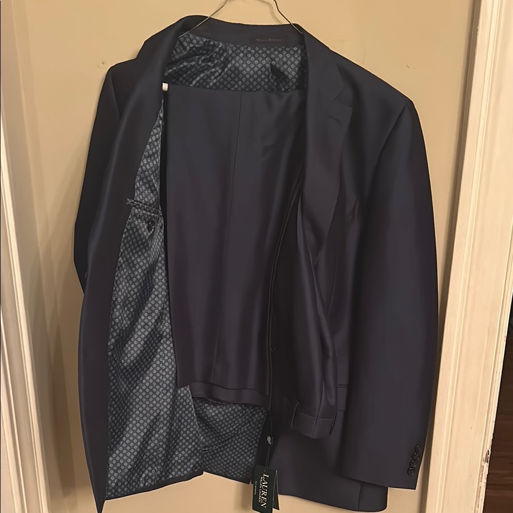 Lauren Ralph Lauren Blue Tailored Jacket 42 Long 34 x 32